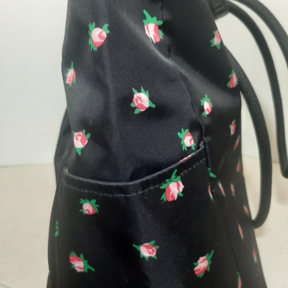 Victoria's Secret Black Floral Tote Bag - Picture 3 of 5